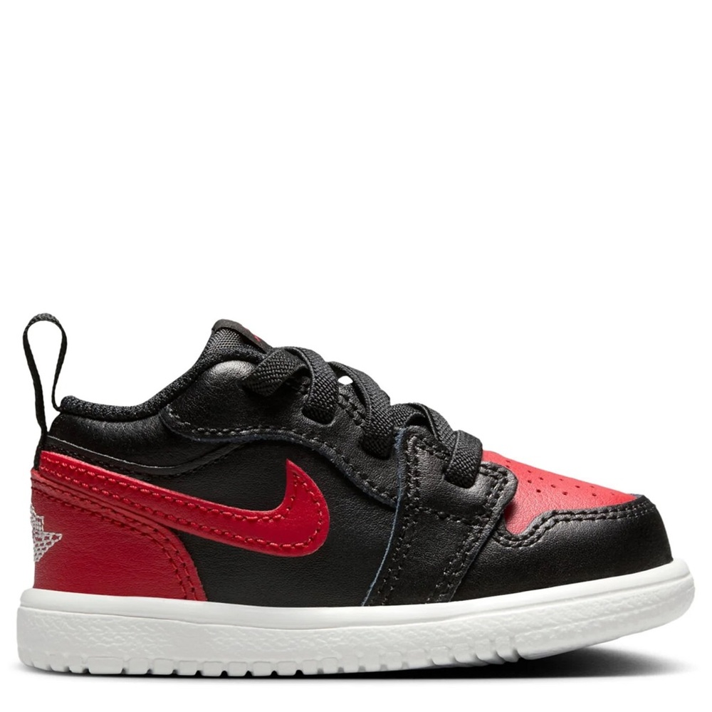 Toddler Jordan 1 low alt black varsity red 7C